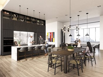 Kitchen Area In Clubhouse Property Image